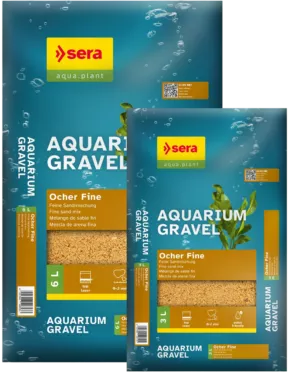 Een foto van een Sera – Aquarium Gravel Ocher Fine