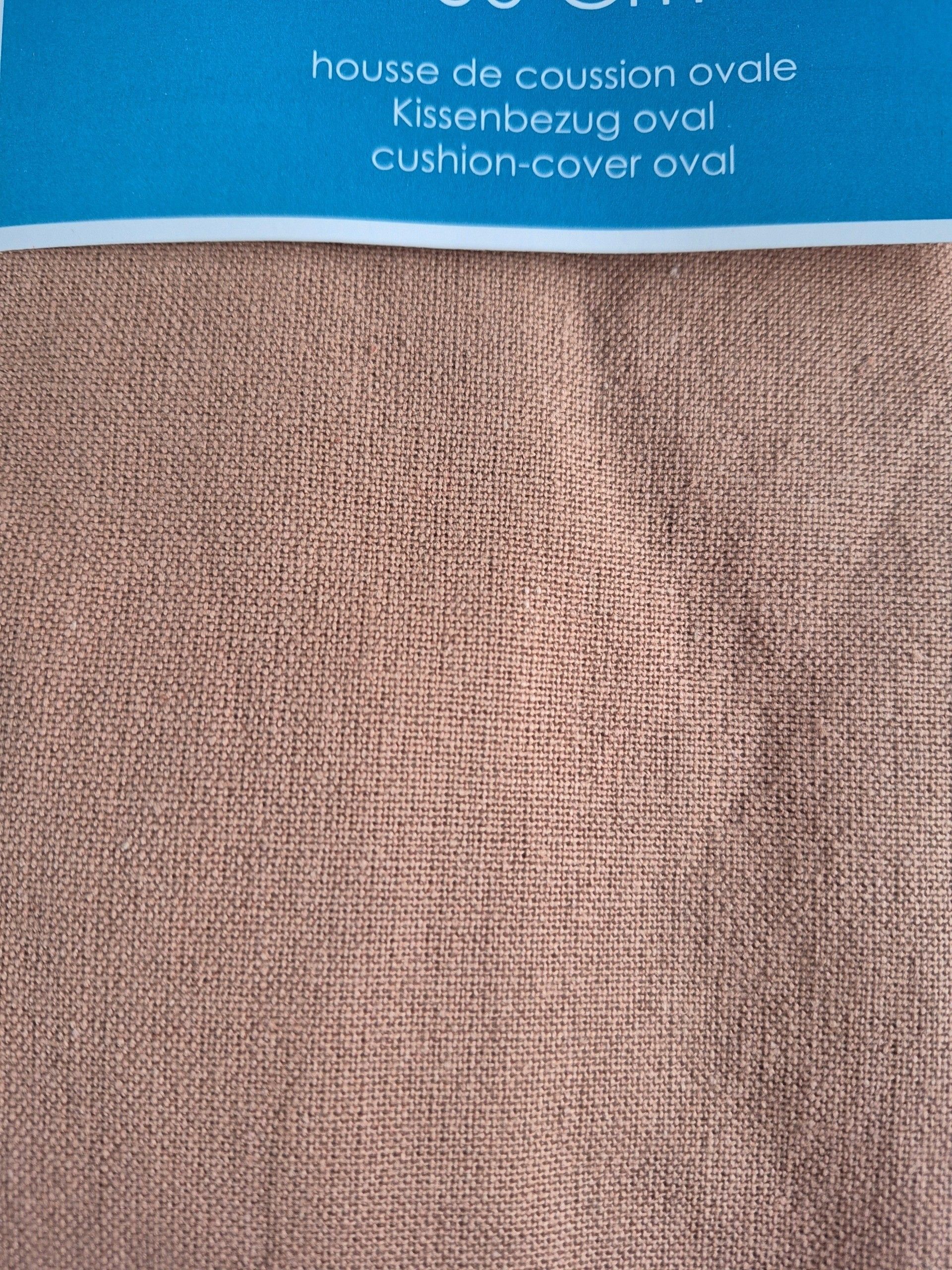 Kussenhoes - Ovaal 60cm, Beige - Afbeelding 2
