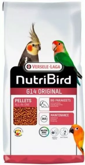 Een foto van een Nutribird – G14 Original Grote Parkiet