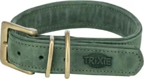 Een foto van een Trixie – Pure Halsband, Leer, Salie Groen