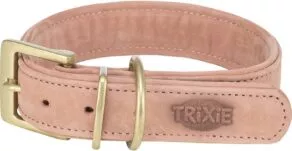 Een foto van een Trixie – Pure Halsband, Leer, Roze
