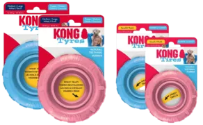 Een foto van een Kong  – Puppy Tyres Assorti