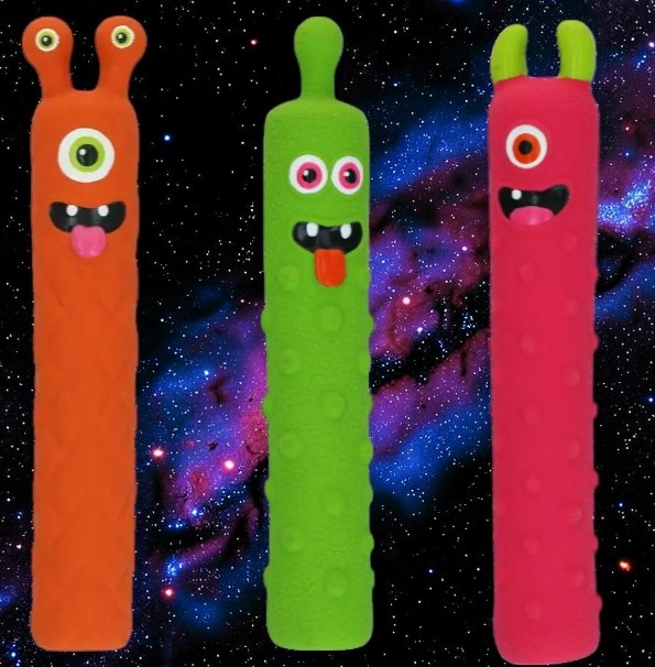 Dog Comets Invaders Latex, Medium